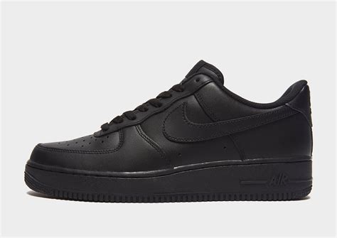 nike air force low zwart randje